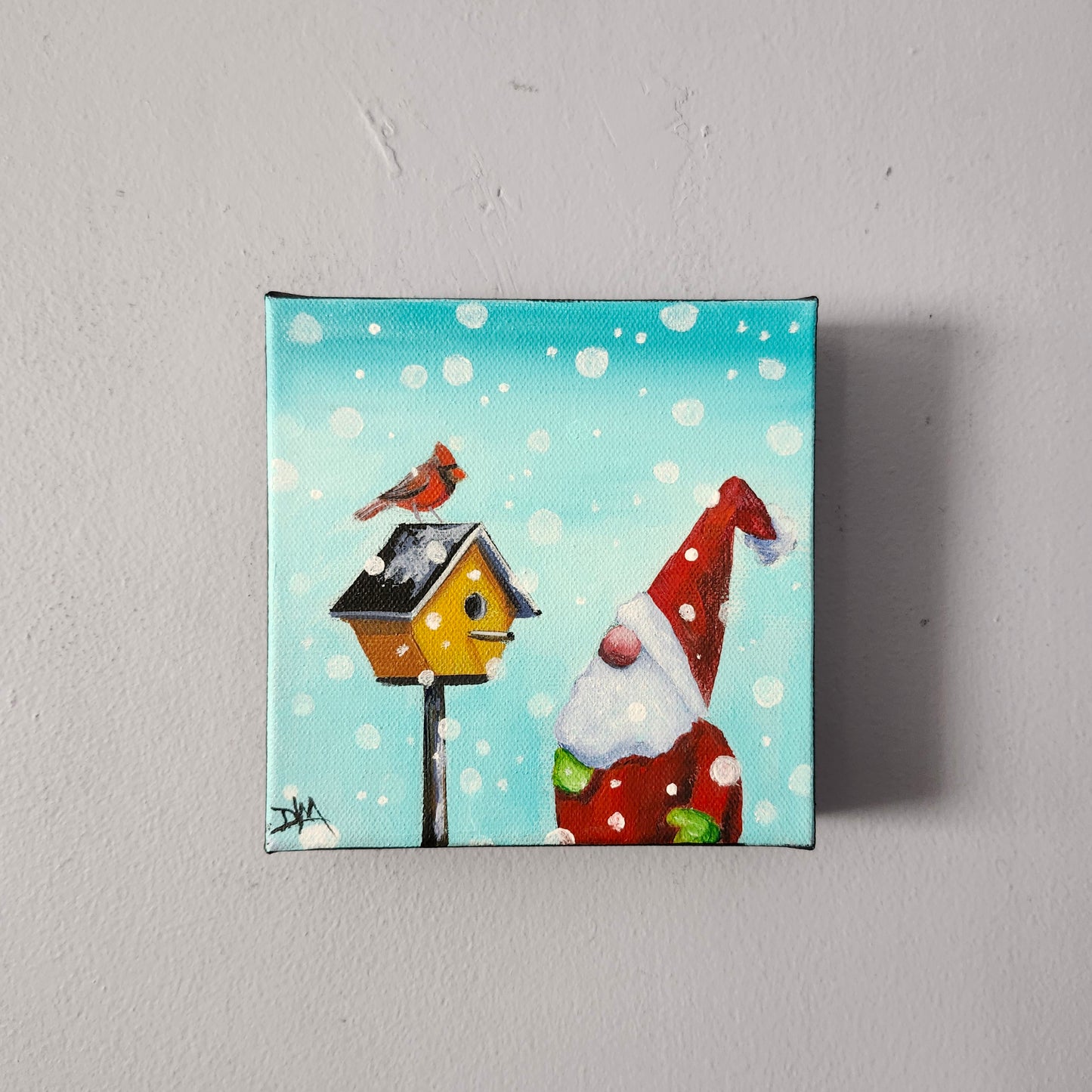 "Holiday Visit" - 6 inches x 6 inches