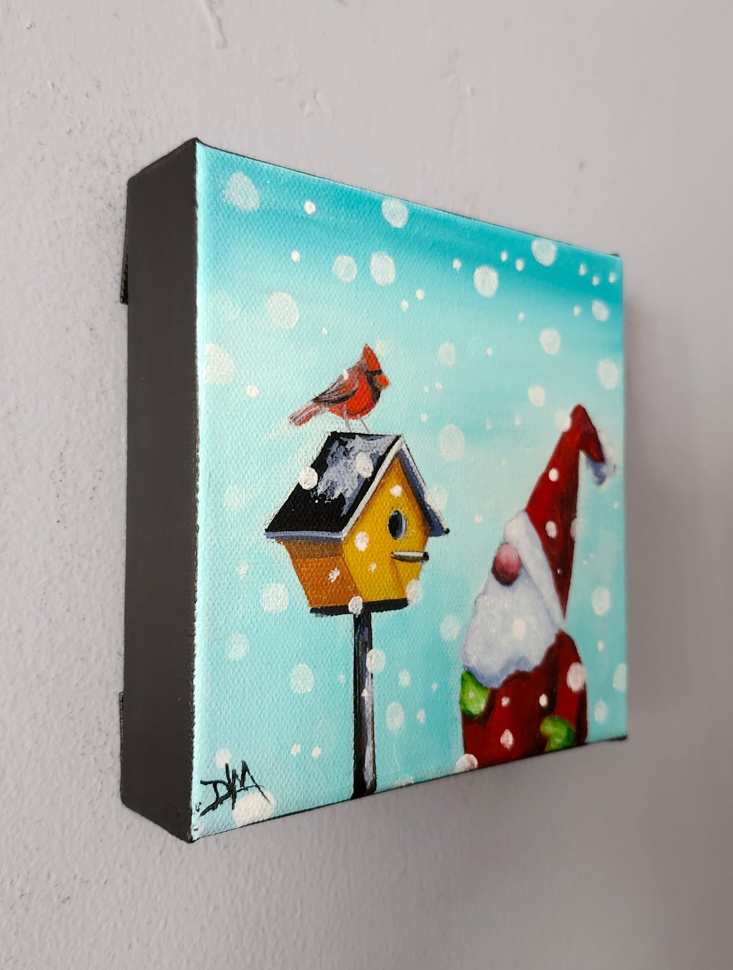 "Holiday Visit" - 6 inches x 6 inches